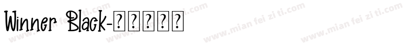 Winner Black字体转换
